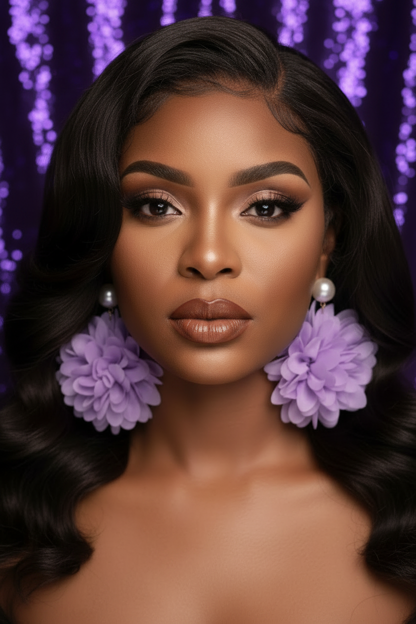 Lavender Luxe Blossom Statement Drops