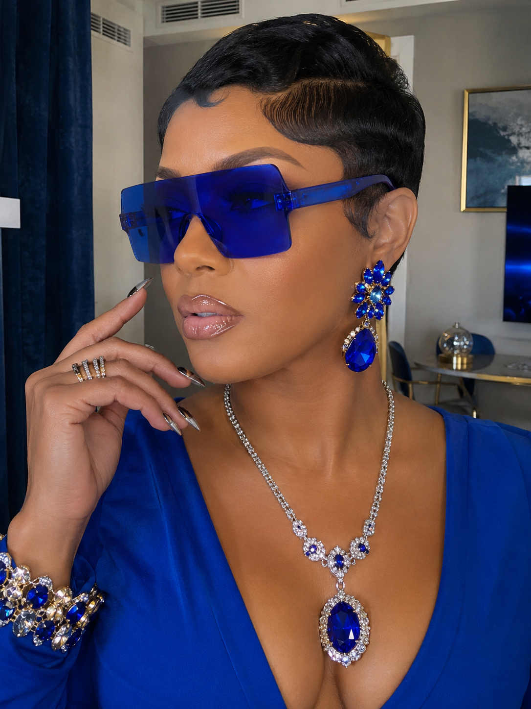 Sapphire Velocity Shield Sunglasses