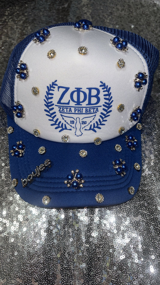 Royal Radiance Pearl Statement Cap