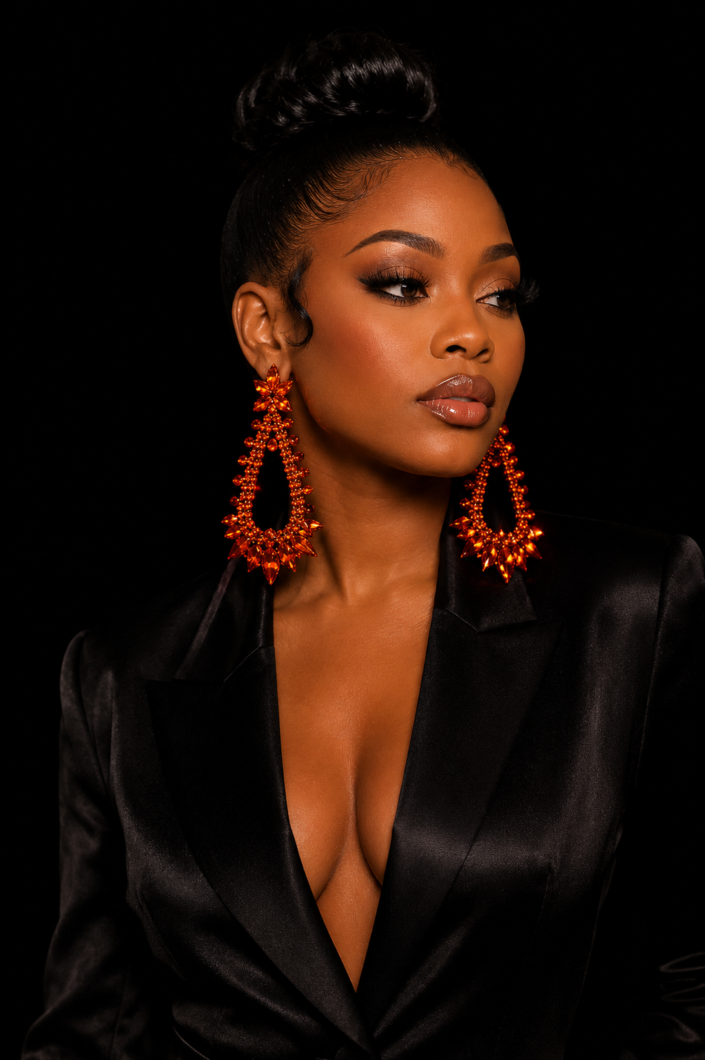 Autumn Ember Luxe Statement Earrings