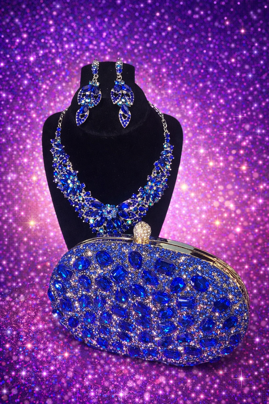 💎 The Sapphire Royalty Glam Set