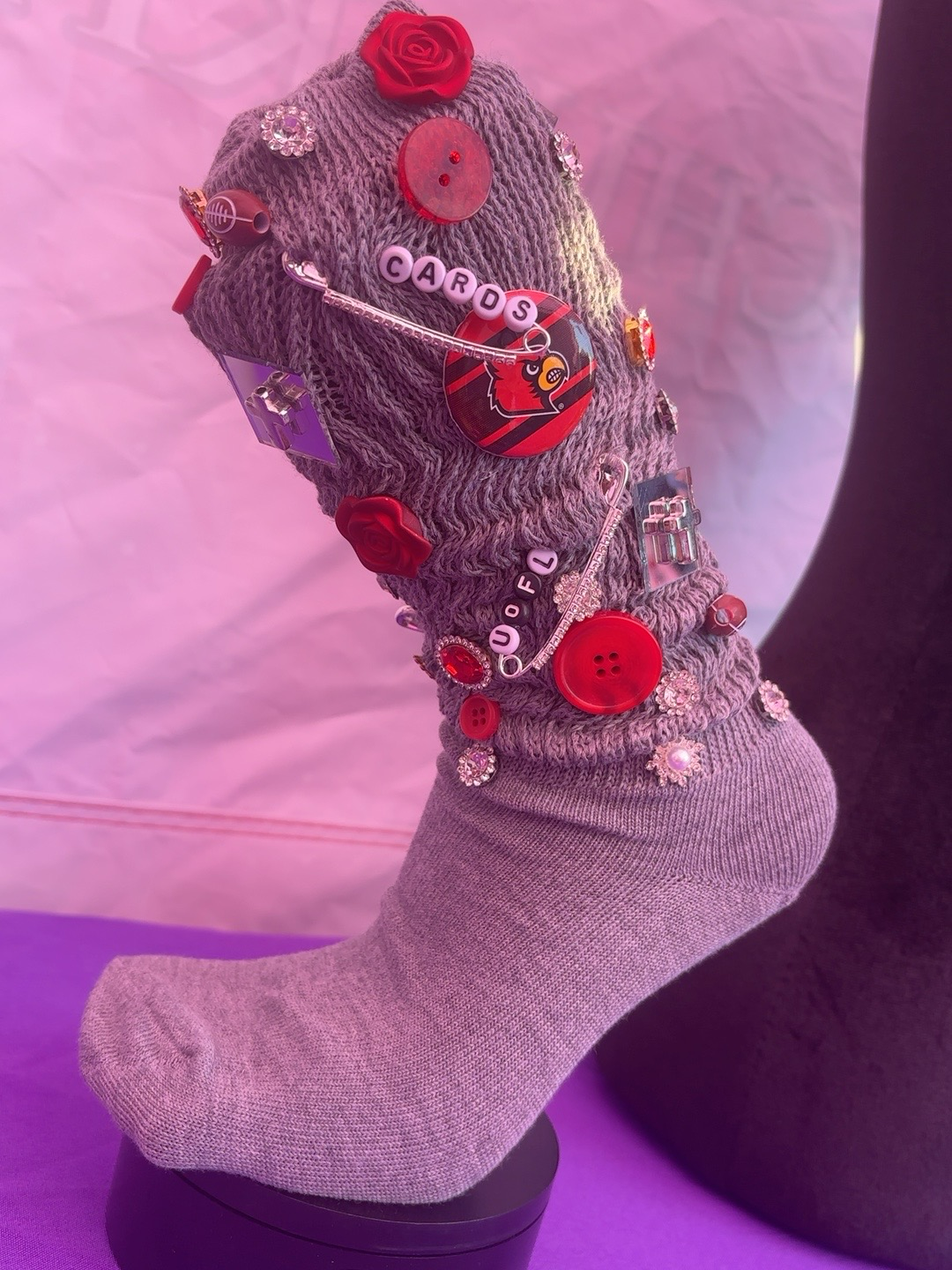 Cardinal Charm Junk Socks