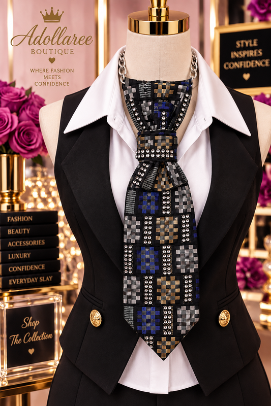 The Midnight Mosaic Luxe Tie