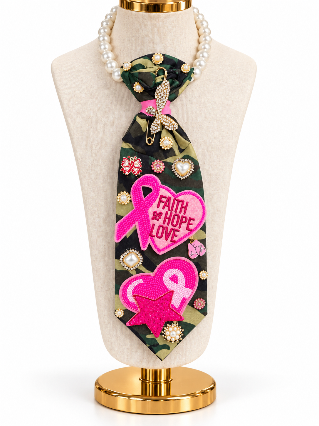 Wrapped in Hope — Faith, Hope & Love Camo Statement Tie