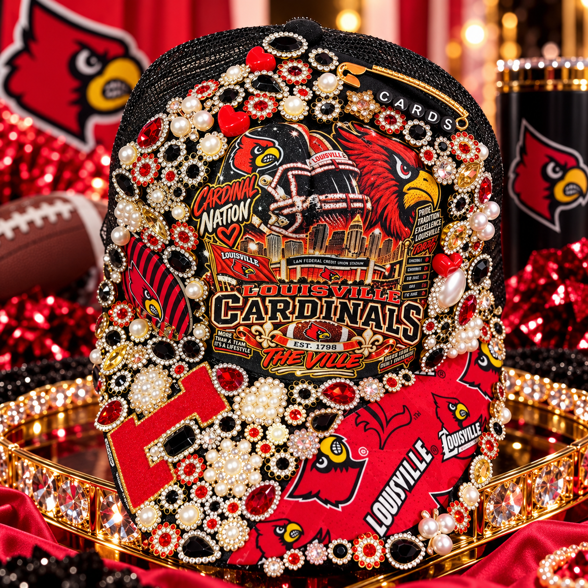 Cardinal Nation Ultimate Luxe Junk Trucker Hat