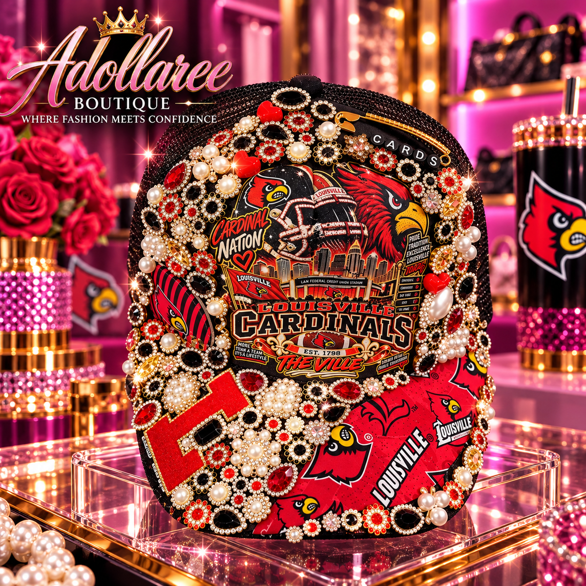 Cardinal Nation Ultimate Luxe Junk Trucker Hat