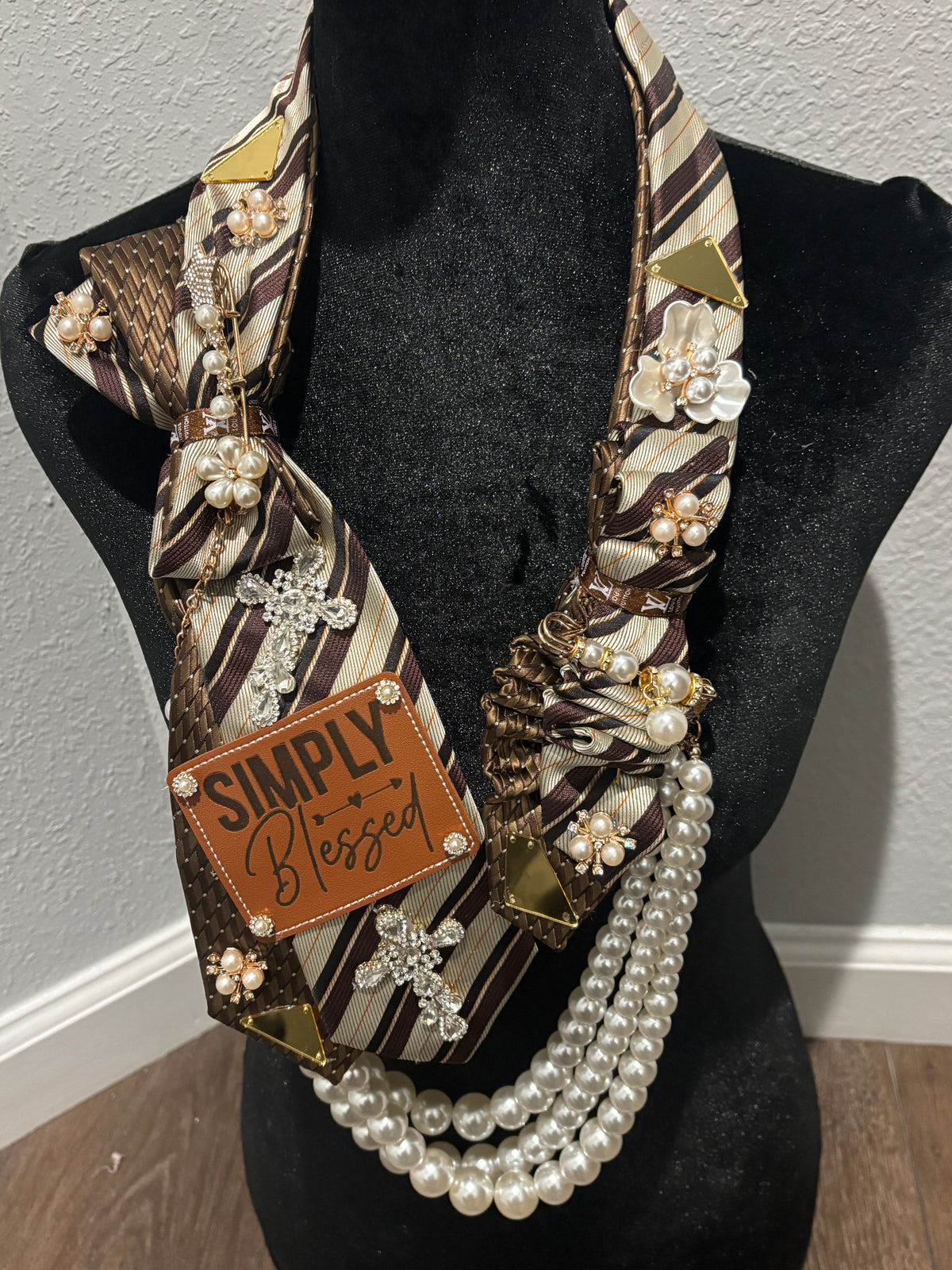 The Blessed Heiress | Luxury Faith-Inspired Statement Tie Necklace