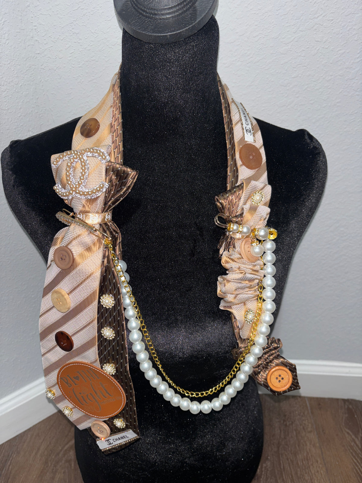 The Legacy Heiress | Luxury Embellished Statement Tie Necklace