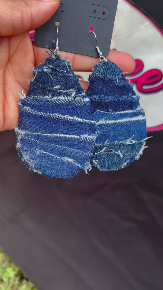 Frayed Edge Denim Drops