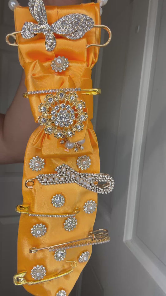 Sunset Glow Luxe Statement Tie