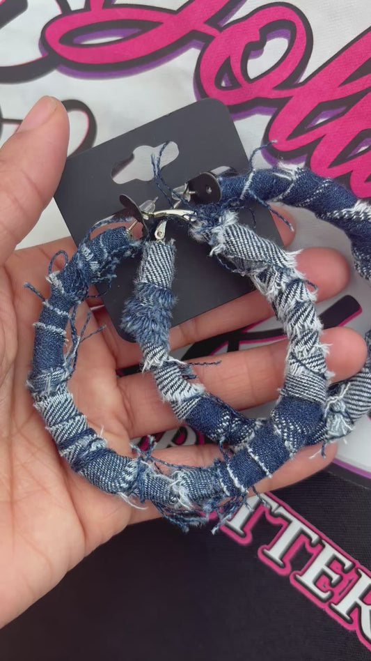 💙 Frayed Halo Hoops