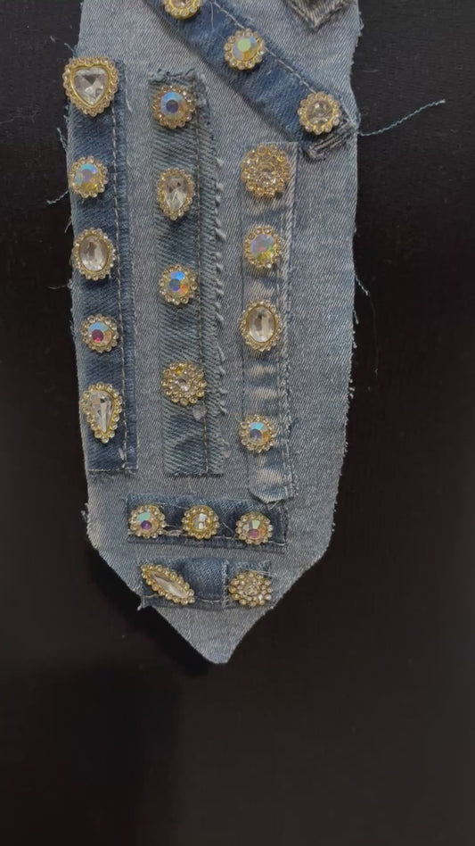 💠 Royal Radiance Denim Necktie